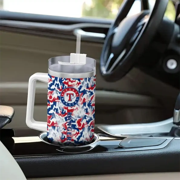 customized texas rangers camo mashup blue white curved tumbler trendy 1.webp