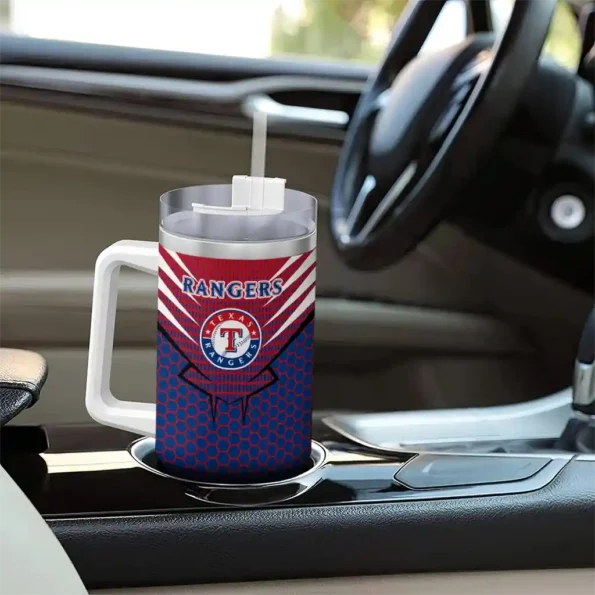 customized texas rangers hex texture blue curved tumbler trendy 1.webp
