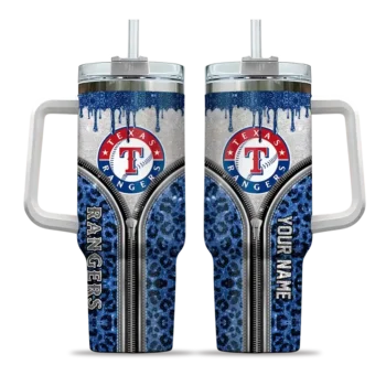 customized texas rangers leopard zipper blue curved tumbler best selling 1.webp