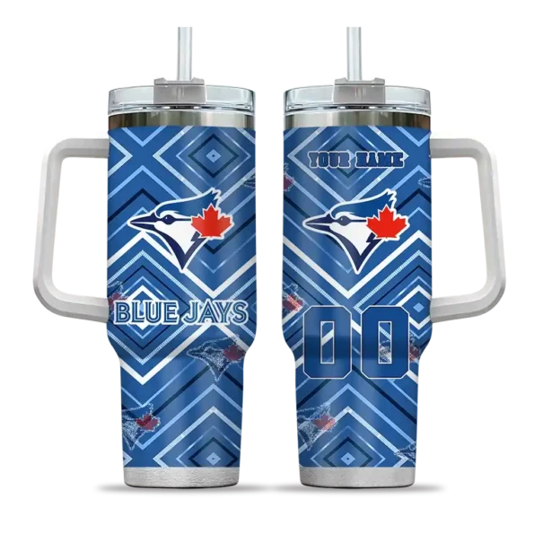 customized toronto blue jays bold diamonds blue curved tumbler best selling 1.webp