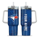 customized toronto blue jays burst swirl blue curved tumbler best selling 1.webp