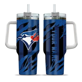 customized toronto blue jays claw cut blue black curved tumbler best selling 1.webp