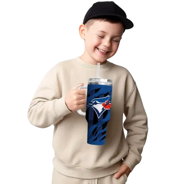 customized toronto blue jays claw cut blue black curved tumbler latest model 1.webp