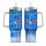 customized toronto blue jays geometric prism blue curved tumbler best selling 1.webp