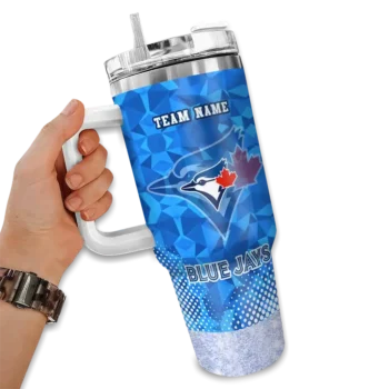 customized toronto blue jays geometric prism blue curved tumbler fashion forward 1.webp