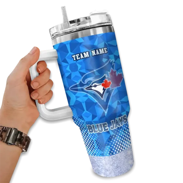 customized toronto blue jays geometric prism blue curved tumbler fashion forward 1.webp