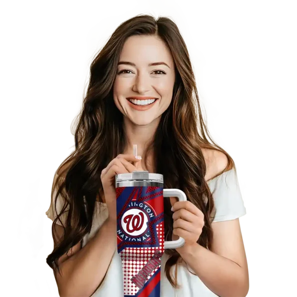 customized washington nationals arrow burst red curved tumbler premium grade 1.webp