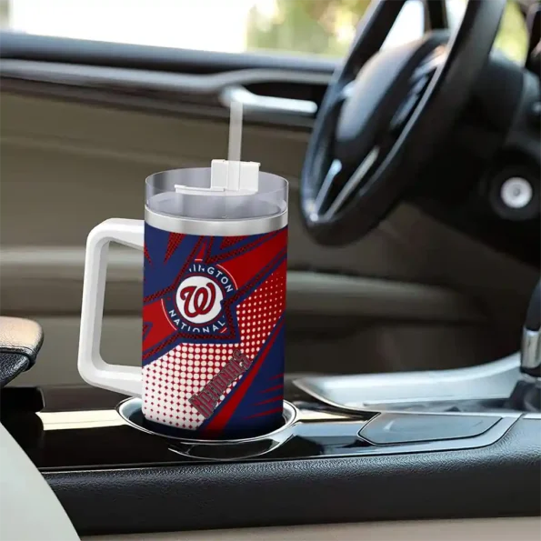 customized washington nationals arrow burst red curved tumbler trendy 1.webp