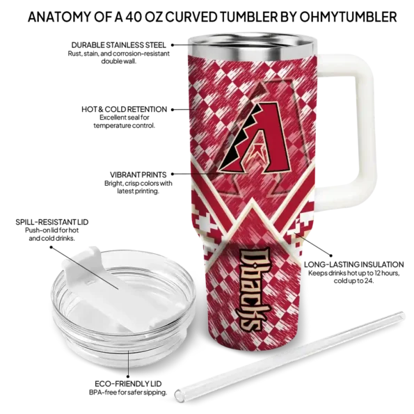 personalized arizona diamondbacks chevron angle red curved tumbler new arrival 1 1 1 1.webp
