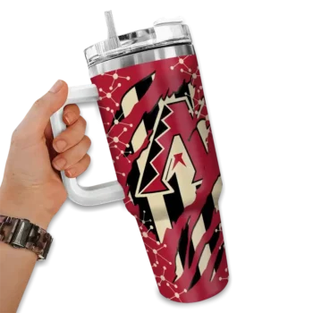 personalized arizona diamondbacks claw cut red black curved tumbler fashion forward 1 1 1 1.webp