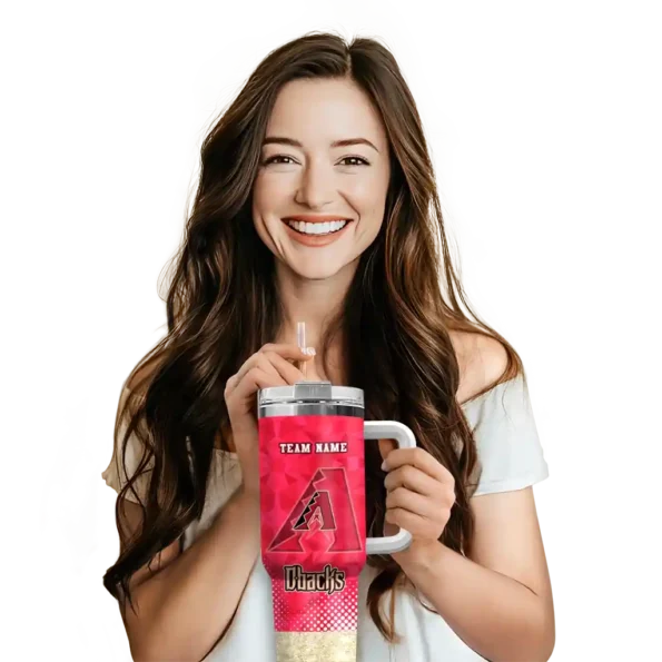 personalized arizona diamondbacks geometric prism red curved tumbler premium grade 1 1 1 1.webp