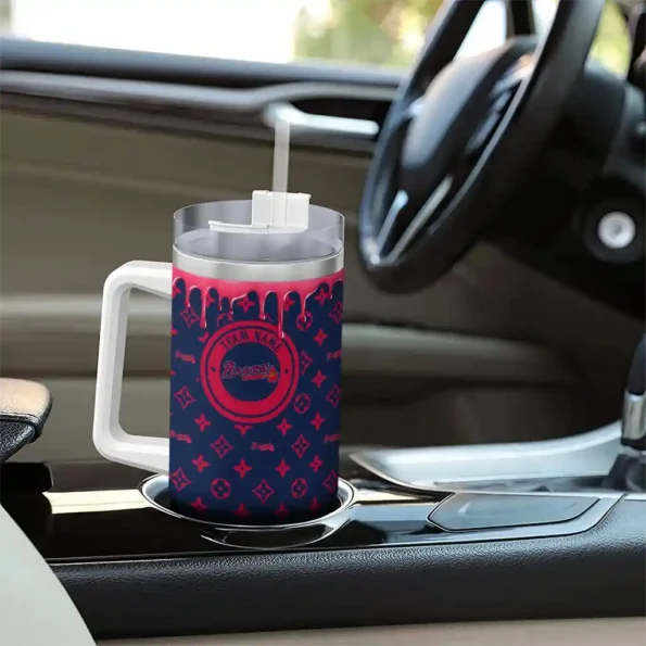 personalized atlanta braves bullseye drips navy curved tumbler trendy 1 1 1.webp