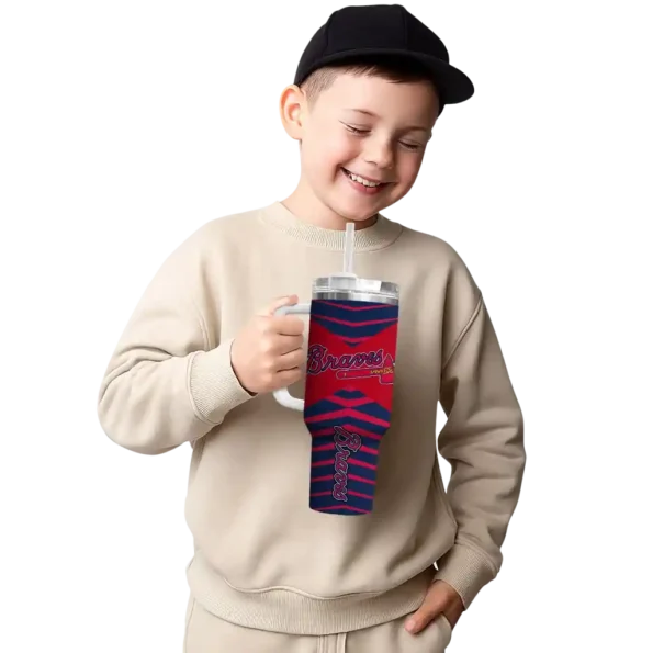 personalized atlanta braves chevron layers navy curved tumbler latest model 1 1.webp
