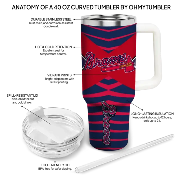 personalized atlanta braves chevron layers navy curved tumbler new arrival 1 1.webp