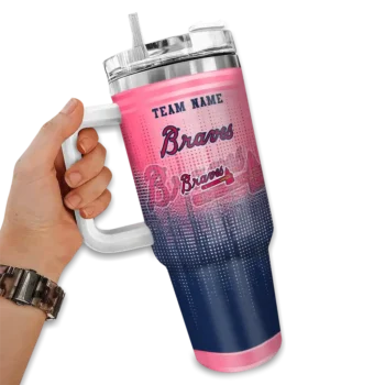 personalized atlanta braves gradient dots navy curved tumbler fashion forward 1 1.webp