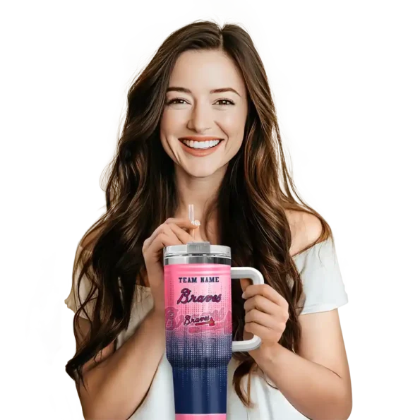 personalized atlanta braves gradient dots navy curved tumbler premium grade 1 1.webp