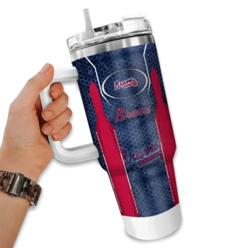 personalized atlanta braves hexagon armor navy curved tumbler fashion forward 1 1.webp