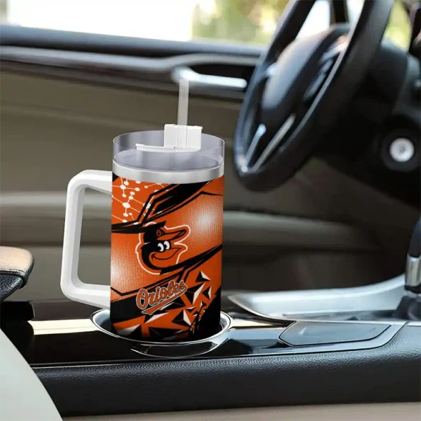 personalized baltimore orioles abstract paths orange curved tumbler trendy 1 1.webp