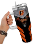 personalized baltimore orioles arrow armor orange black curved tumbler best selling 1 1.webp
