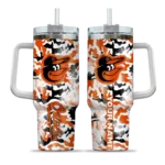personalized baltimore orioles camo mashup orange white curved tumbler best selling 1 1.webp