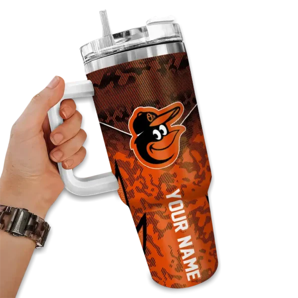 personalized baltimore orioles chevron stripe orange curved tumbler fashion forward 1 1.webp