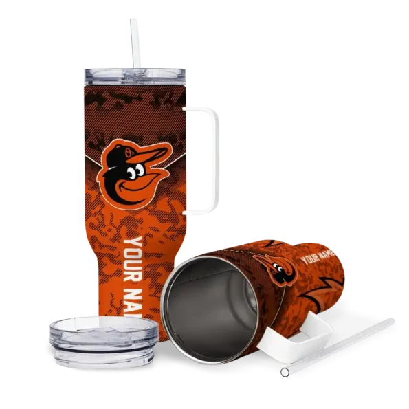 personalized baltimore orioles chevron stripe orange curved tumbler high quality 1 1.webp