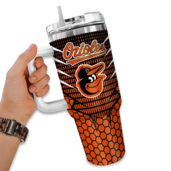 personalized baltimore orioles hex texture orange curved tumbler fashion forward 1 1.webp