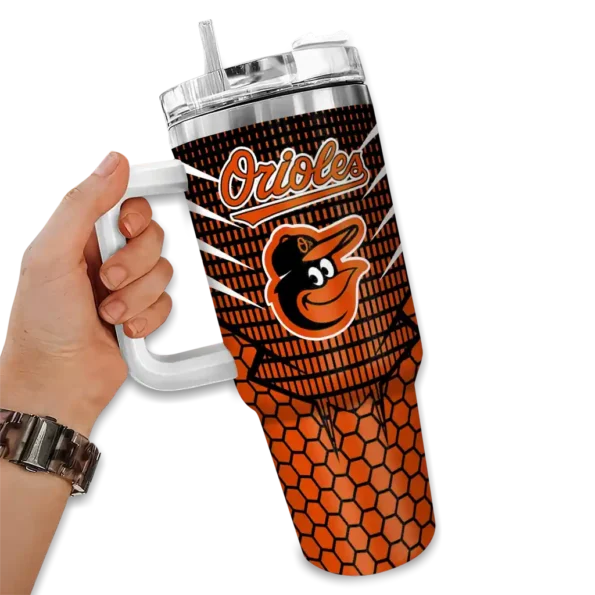 personalized baltimore orioles hex texture orange curved tumbler fashion forward 1 1.webp