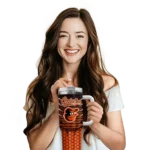 personalized baltimore orioles hex texture orange curved tumbler best selling 1 1.webp
