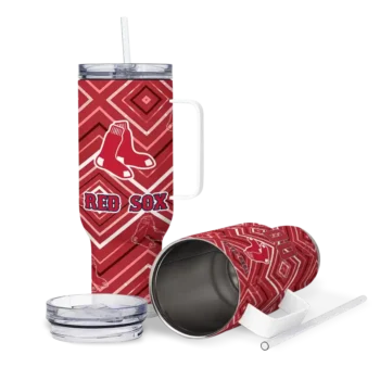 personalized boston red sox bold diamonds red curved tumbler high quality 1 1.webp