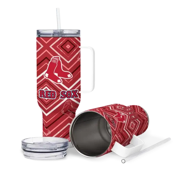 personalized boston red sox bold diamonds red curved tumbler high quality 1 1.webp