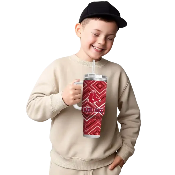 personalized boston red sox bold diamonds red curved tumbler latest model 1 1.webp