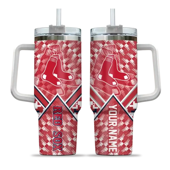 personalized boston red sox chevron angle red curved tumbler best selling 1 1.webp