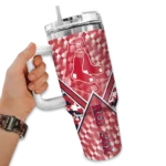 personalized boston red sox chevron angle red curved tumbler best selling 1 1.webp