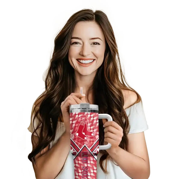 personalized boston red sox chevron angle red curved tumbler premium grade 1 1.webp