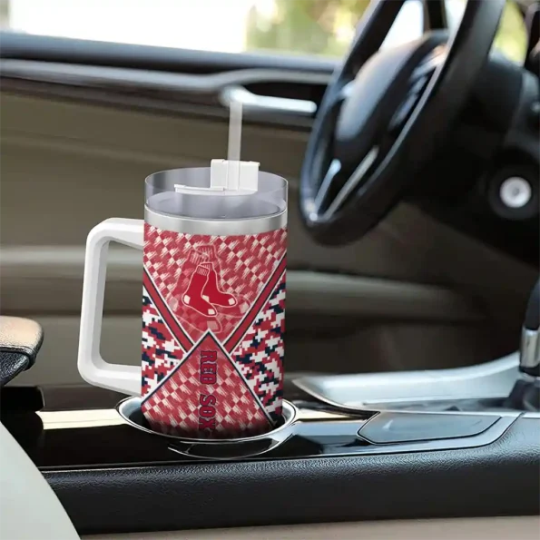 personalized boston red sox chevron angle red curved tumbler trendy 1 1.webp