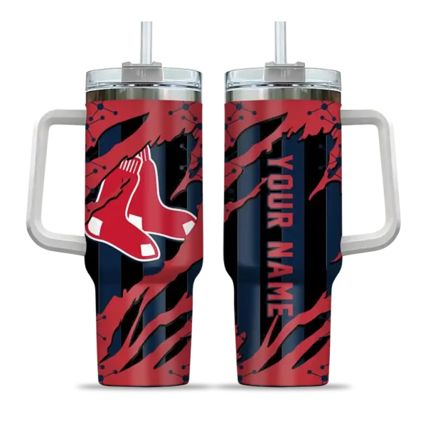 personalized boston red sox claw cut red black curved tumbler best selling 1 1.webp