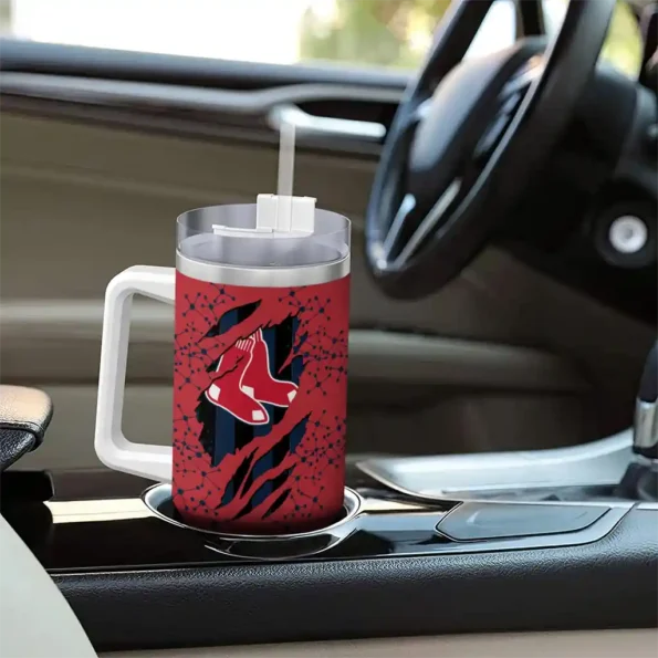 personalized boston red sox claw cut red black curved tumbler trendy 1 1.webp