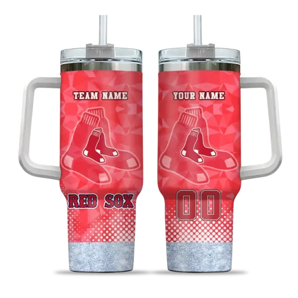 personalized boston red sox geometric prism red curved tumbler best selling 1 1.webp