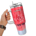 personalized boston red sox geometric prism red curved tumbler best selling 1 1.webp