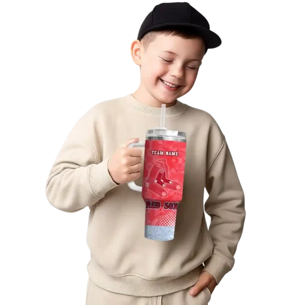 personalized boston red sox geometric prism red curved tumbler latest model 1 1.webp