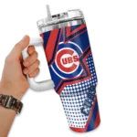 personalized chicago cubs arrow burst blue curved tumbler best selling 1 1.webp