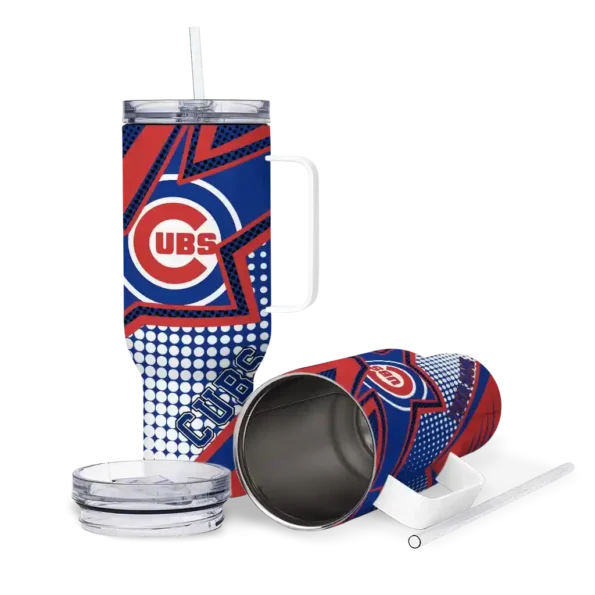 personalized chicago cubs arrow burst blue curved tumbler high quality 1 1.webp