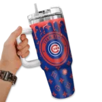 personalized chicago cubs bullseye drips blue curved tumbler best selling 1 1.webp