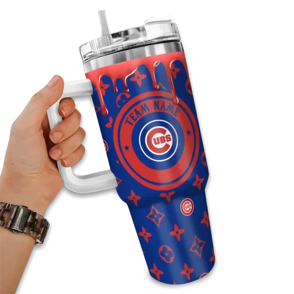 personalized chicago cubs bullseye drips blue curved tumbler fashion forward 1 1.webp