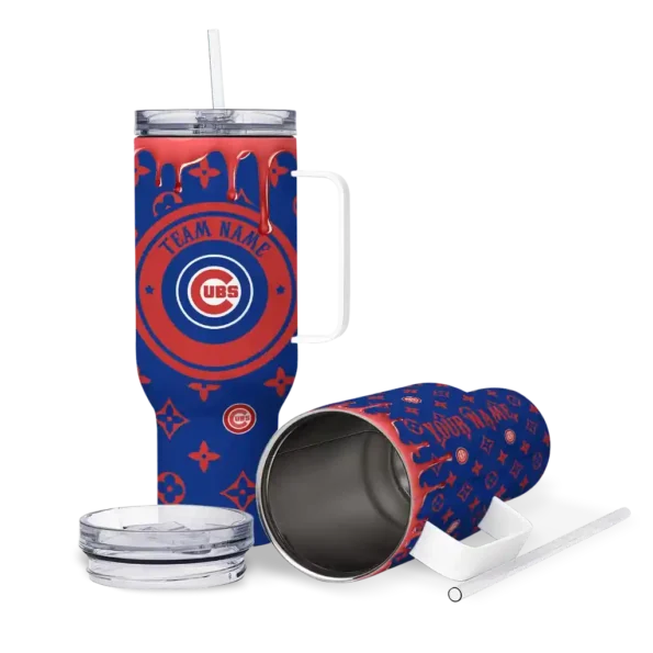 personalized chicago cubs bullseye drips blue curved tumbler high quality 1 1.webp