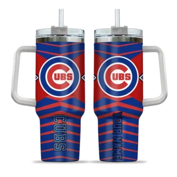 personalized chicago cubs chevron layers blue curved tumbler best selling 1 1.webp