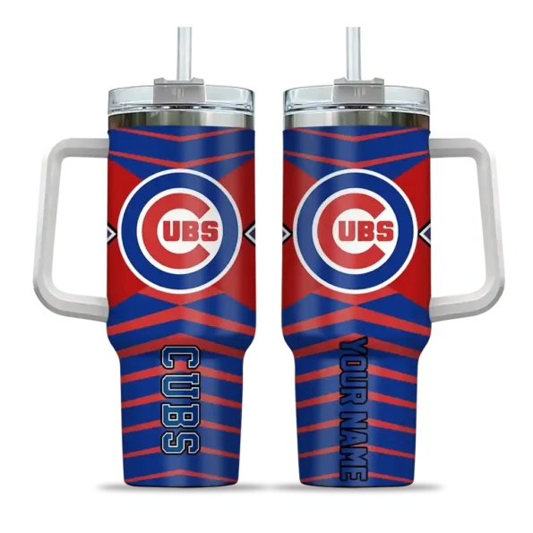 personalized chicago cubs chevron layers blue curved tumbler best selling 1 1.webp