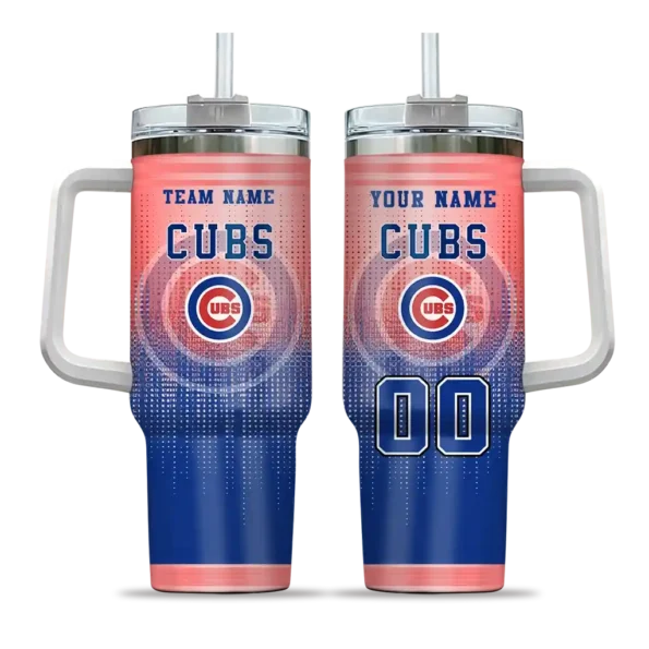personalized chicago cubs gradient dots blue curved tumbler best selling 1 1.webp