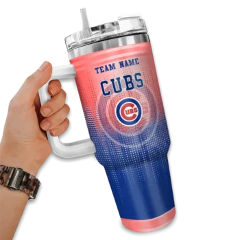 personalized chicago cubs gradient dots blue curved tumbler fashion forward 1 1.webp